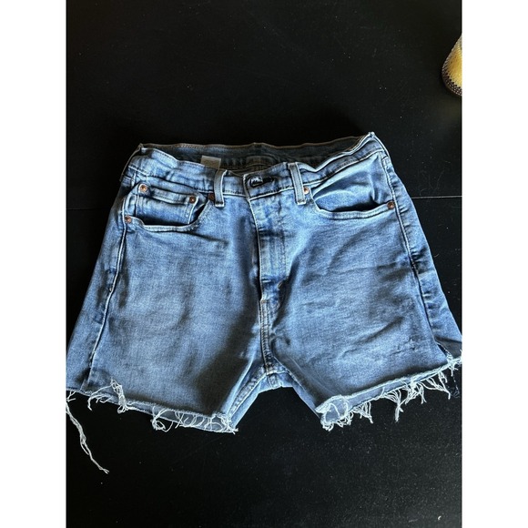 Levi's Pants - Women's Levi Cut Off-off Shorts Blue Size 32 Raw Hem 3.5 Inseam